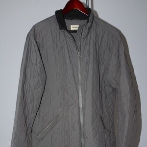 Taylor Stitch Men's Vertical Quilted Lightweight Jacket Coat Gray Size 46